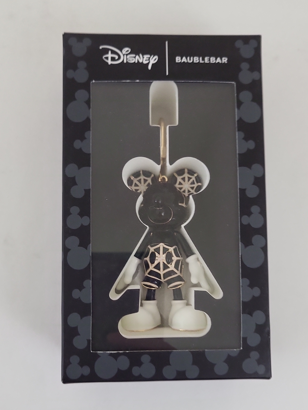 Disney x BaubleBar Mickey Mouse Halloween Spider Web Bag Charm